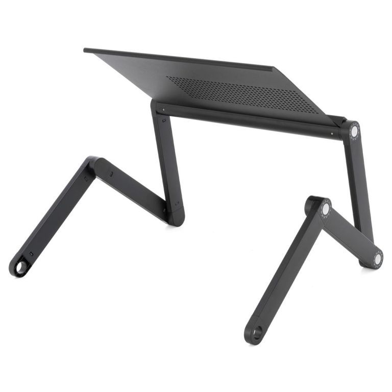 Malý nastavitelný stolek pro notebooky / tablety, větrací otvory, 45x25 cm
