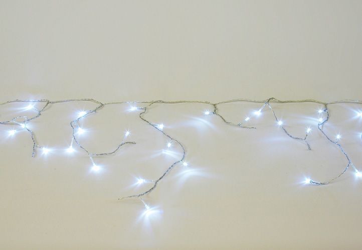 Světelný déšť z úsporných LED diod na dům, venkovní / vnitřní, studeně bílý, 5 m