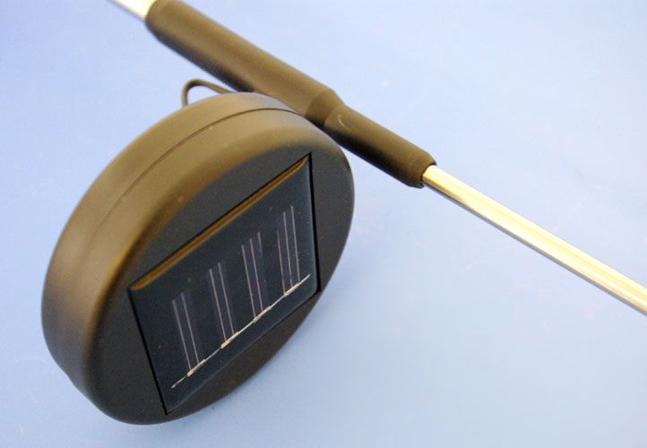 Solární ozdobné lampičky k zapíchnutí- kolibřík a motýl, 2 ks