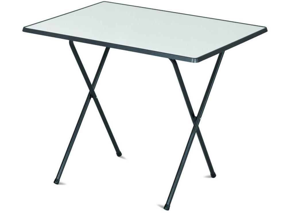 Lehký kempinkový skládací stolek, kov / sevelit, 2,5 kg, 60x80 cm