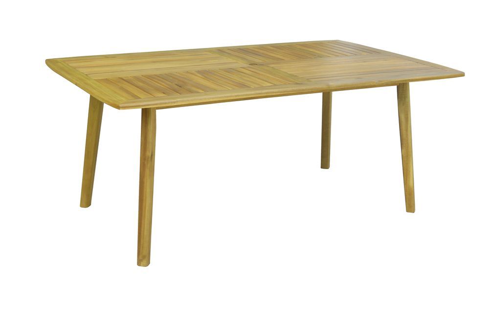 Masivní dřevěný stůl na zahradu / do interiéru, tvrdé dřevo akácie, 110x180 cm